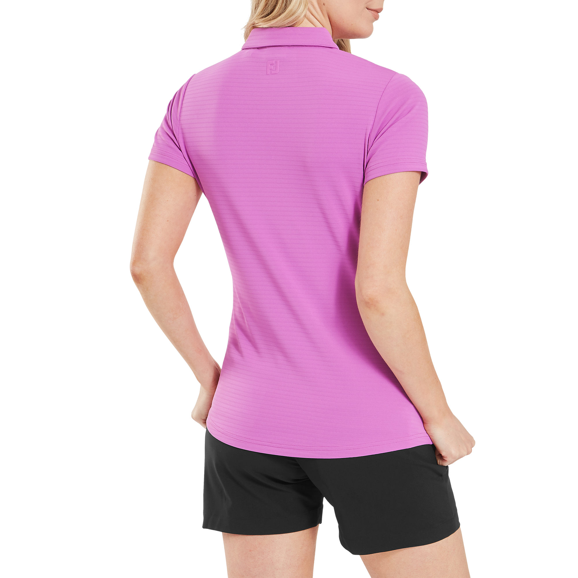 &Auml;rmellosses Jacquard Polo