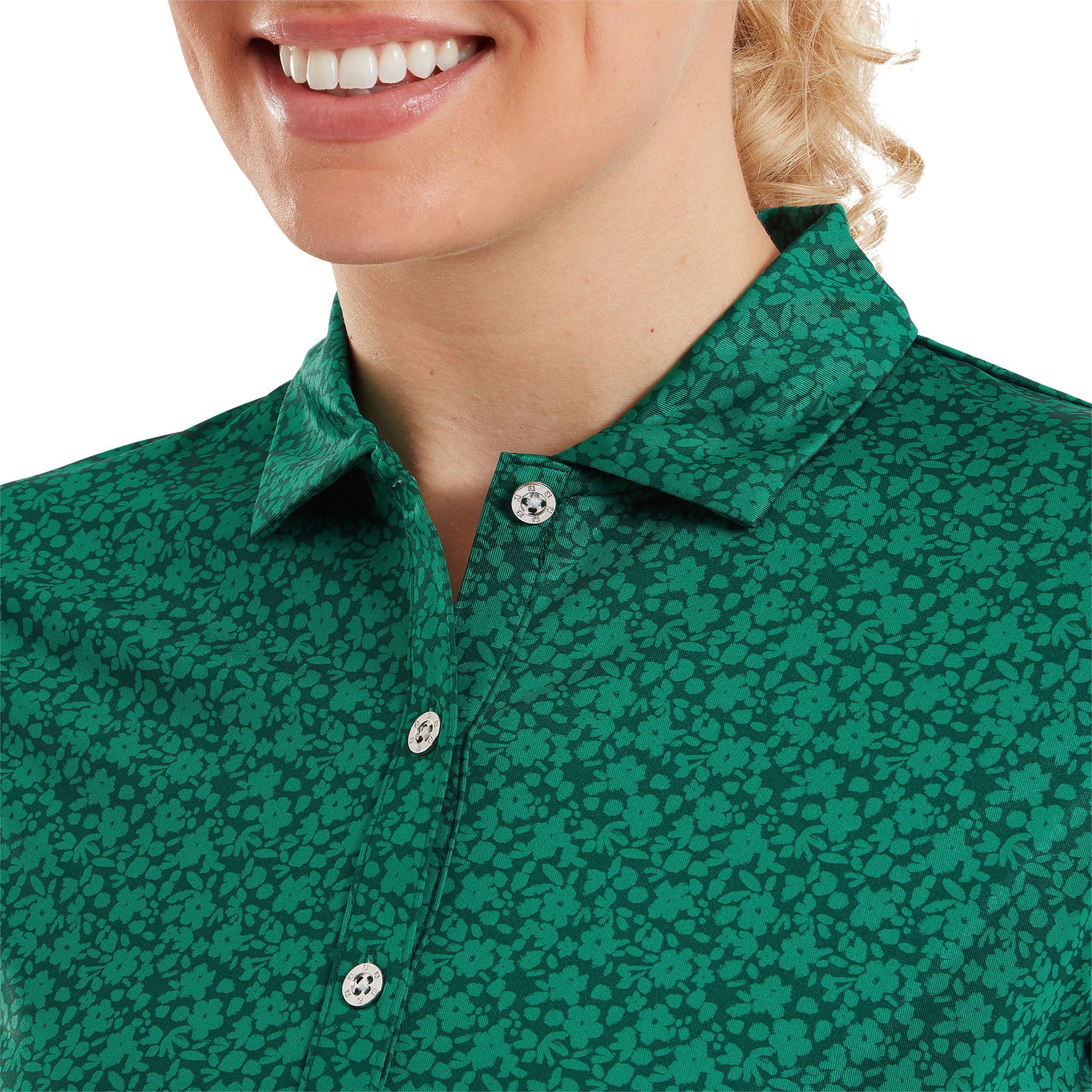 Gemalte Blumen Kappen&auml;rmel Lisle