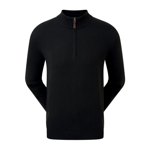 Wollmischpullover mit 1/2 Rei&szlig;verschluss