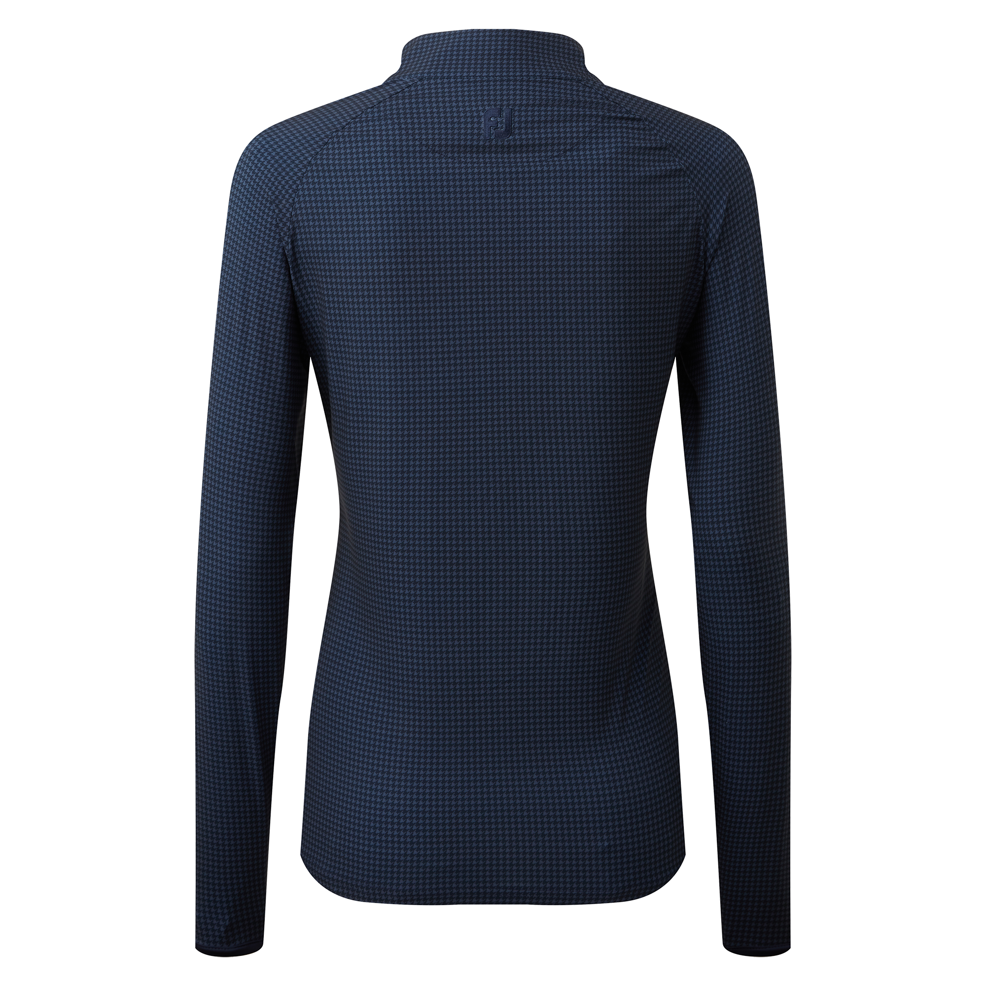 Gewebte Jacke mit Hahnentritt Print