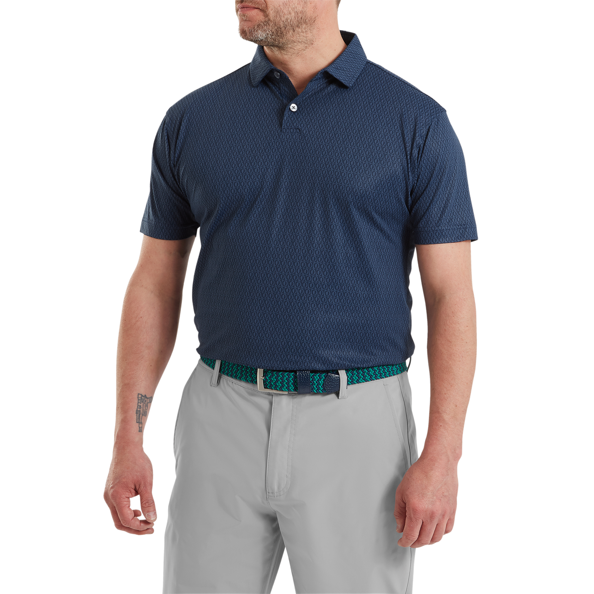 Modernist Geo Piqu&eacute;