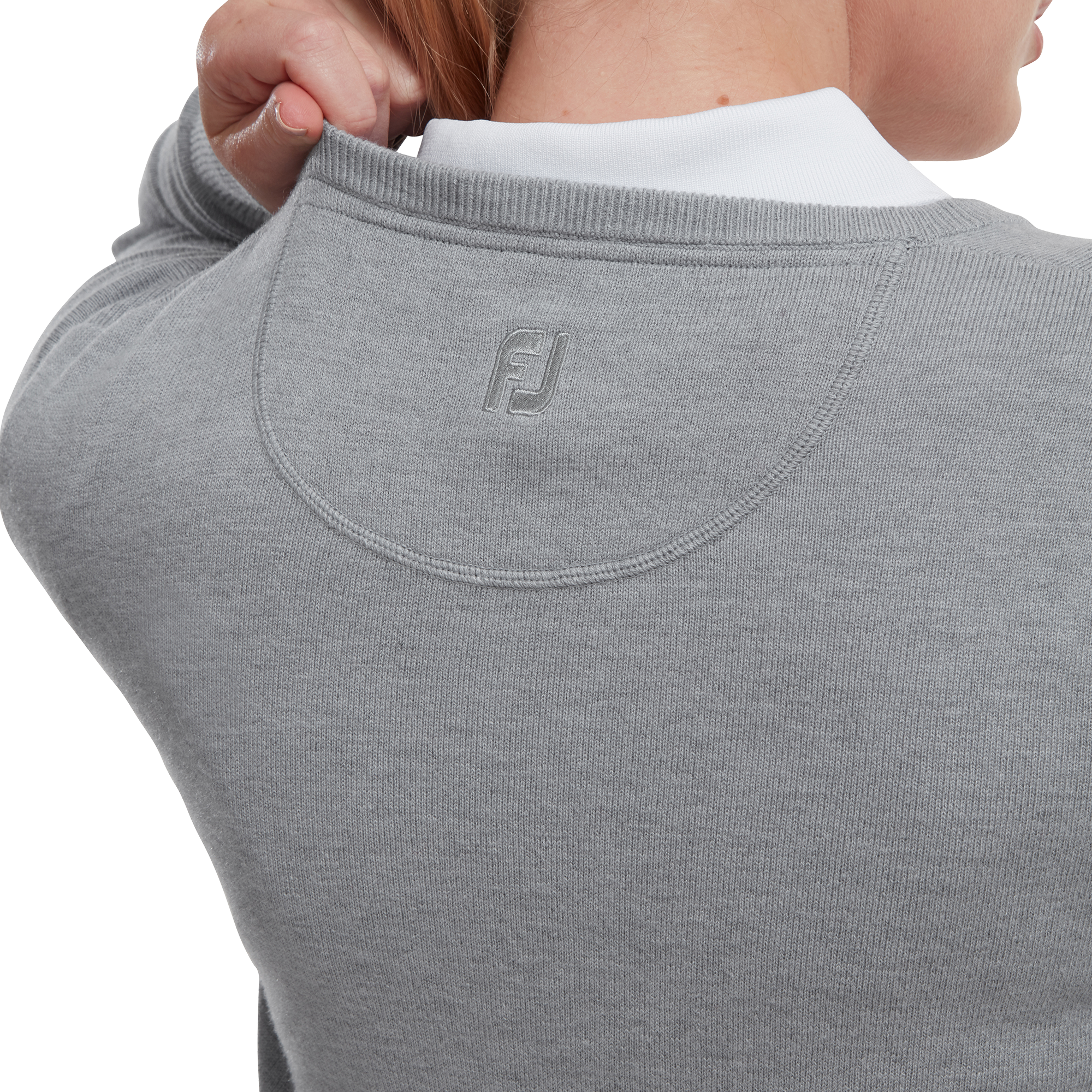 Wollmischpullover mit V-Ausschnitt