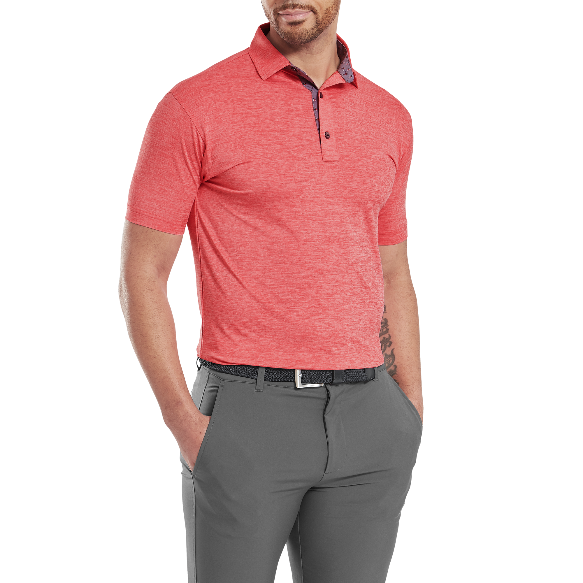 Pastell Lisle mit Besatz