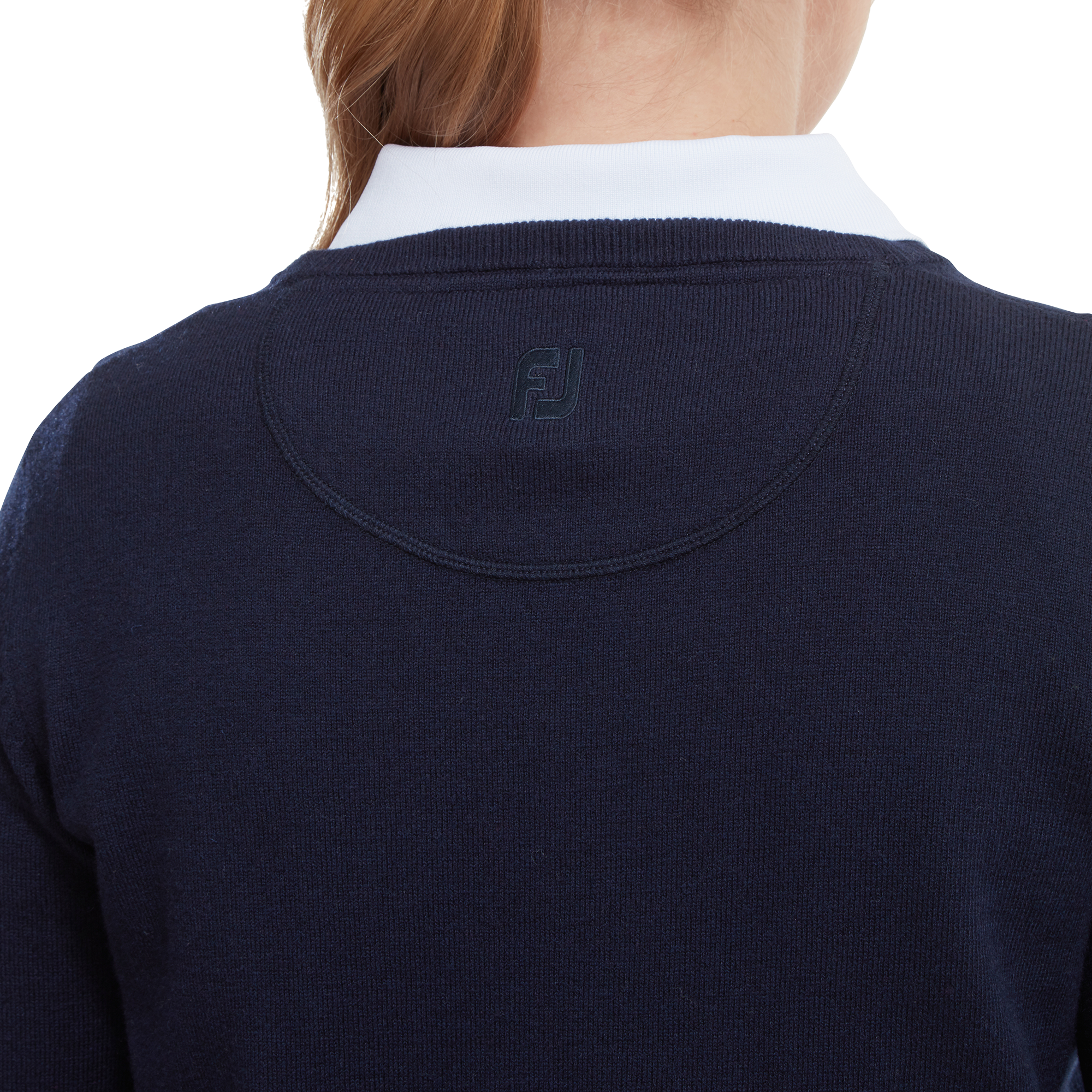 Wollmischpullover mit V-Ausschnitt