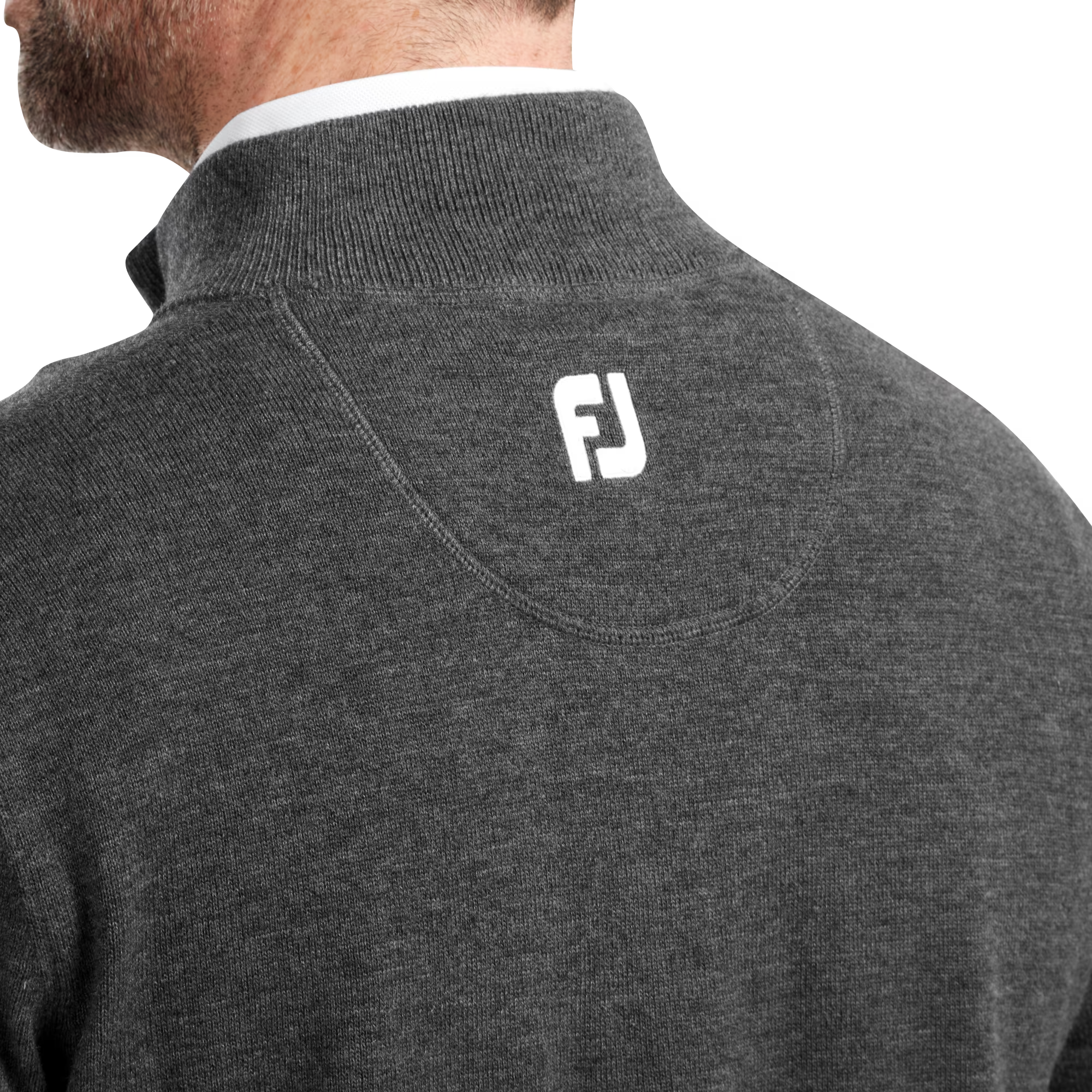 Wollmischpullover mit 1/2 Rei&szlig;verschluss