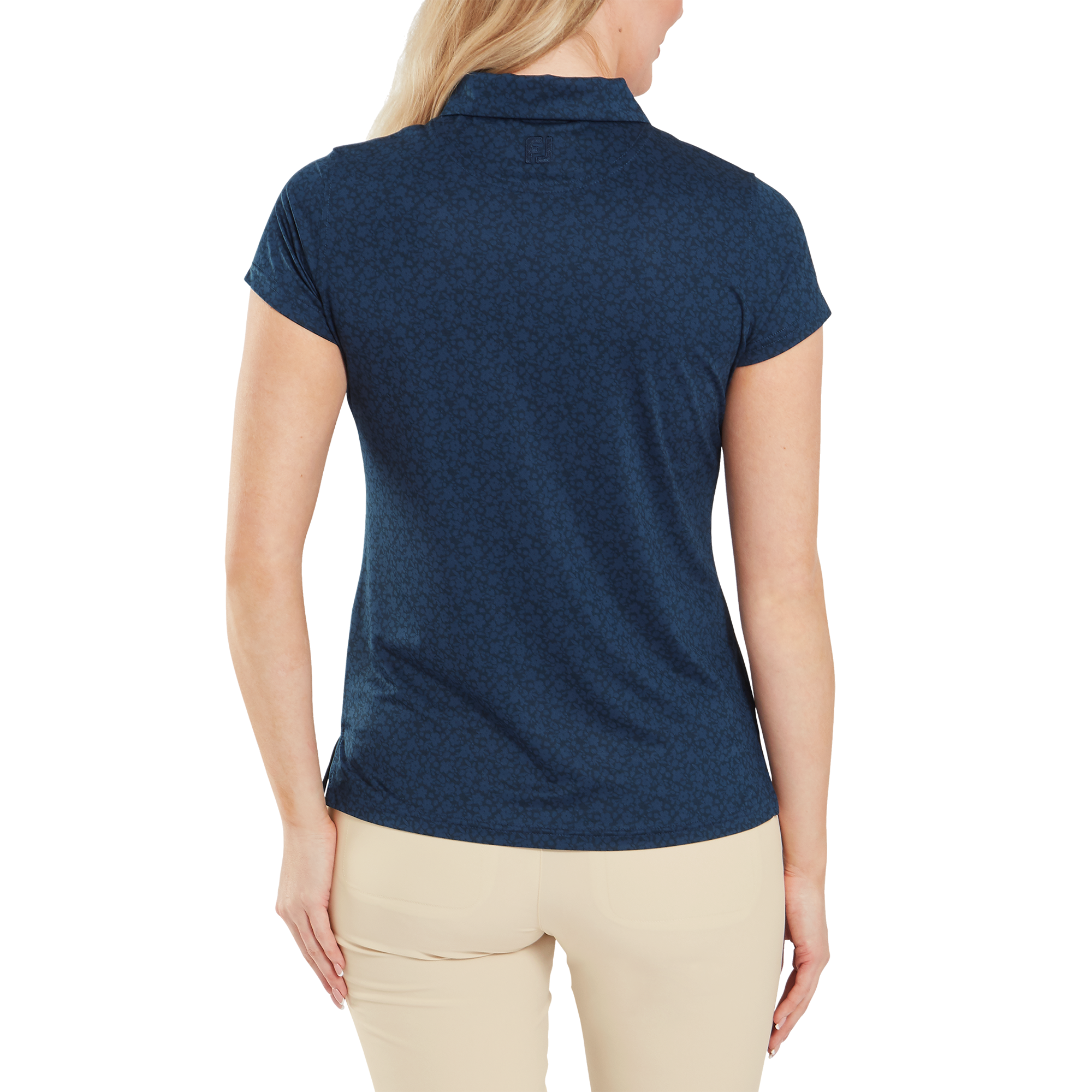 Gemalte Blumen Kappen&auml;rmel Lisle